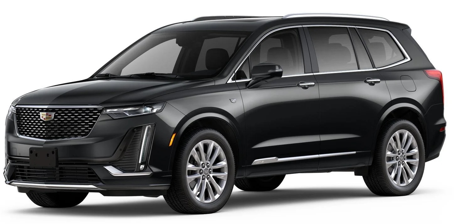 Black Cadillac XT6 luxury SUV